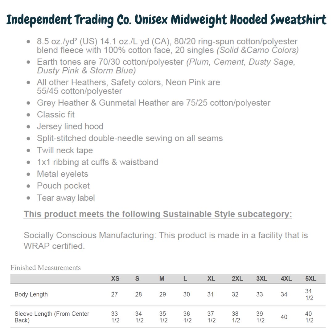 Unisex Midweight Hooded Sweatshirt - Image 2